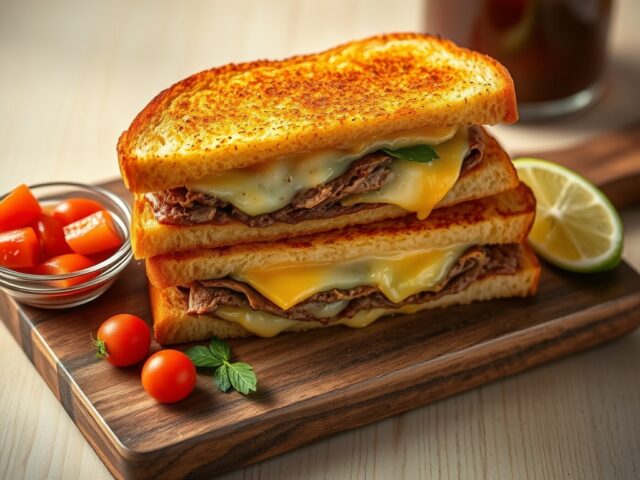 Shoarmatosti met tomatensalsa