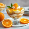 Sinaasappel-carameltrifle