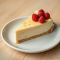 Sinaasappel cheese cake met frambozen