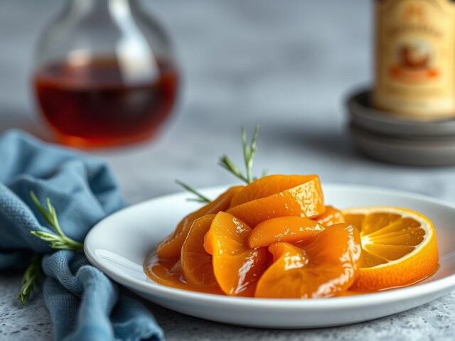 Sinaasappel-cognac marinade voor eend of gans — AI-gegenereerde illustratie