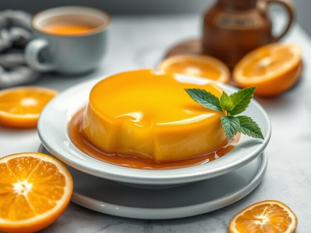 Sinaasappel Koffieflan