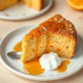 Sinaasappel-lavendelcake met amandelstroop