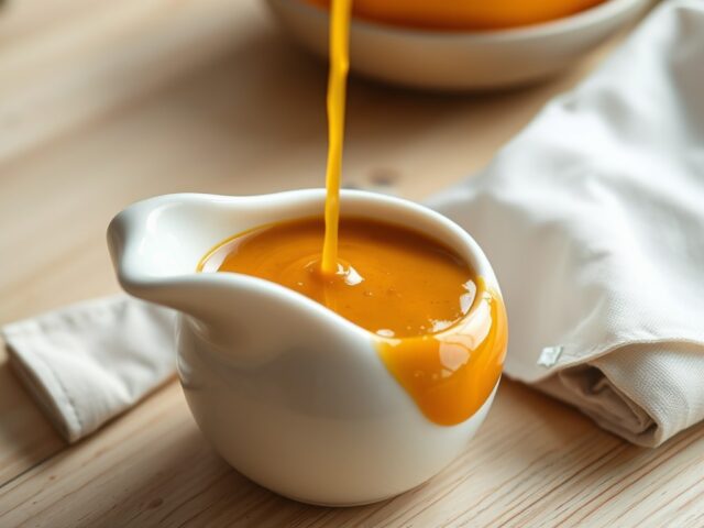 Sinaasappel-mosterdsaus