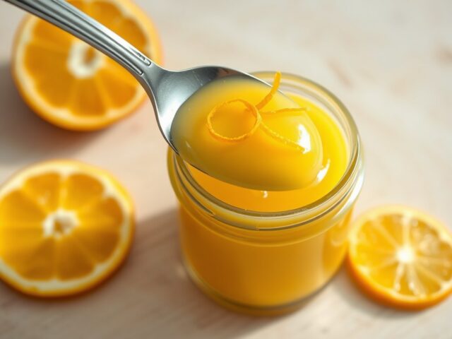 Sinaasappelcitroen-curd