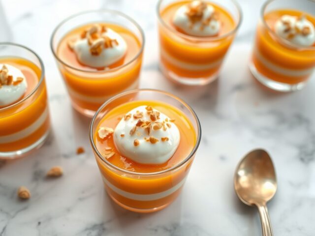Sinaasappelcoupes met amandel