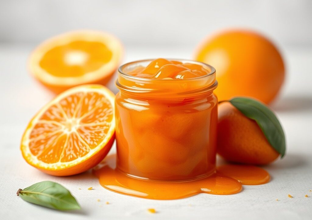 Sinaasappelmarmelade, AI-gegenereerde illustratie