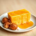 Sinaasappelparfait met gebakken physalissen