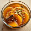 Sinaasappels in dessertwijn