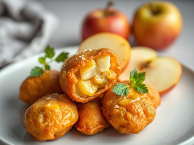 Sint-jacobsnoten met witloofcurry en appelen