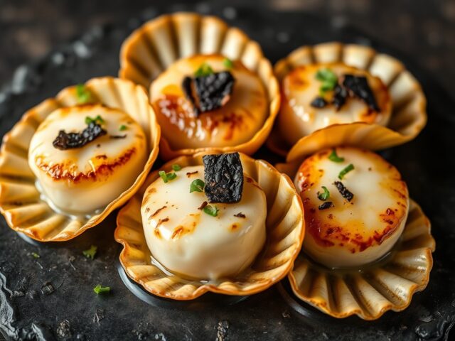 Sint-Jacobsschelpen met truffel