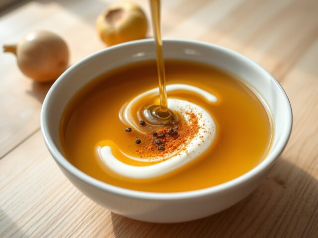 Sjalottenconsommé