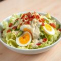 Slapunten met avocado en verkruimeld spek