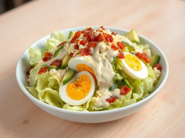 Slapunten met avocado en verkruimeld spek