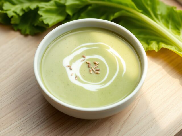 Slasoep met erwten en sesam