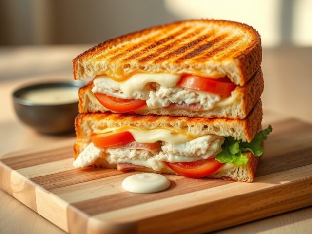 Smakelijke tosti’s met tonijn, tomaat en tartaarsaus