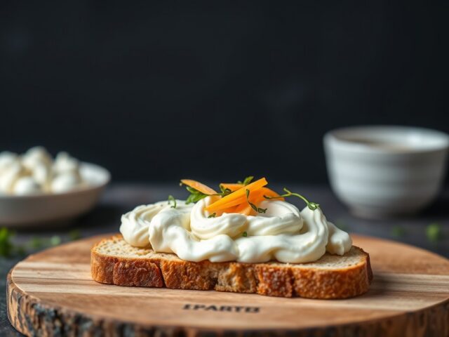 Smeer op stokbrood — AI-gegenereerde illustratie