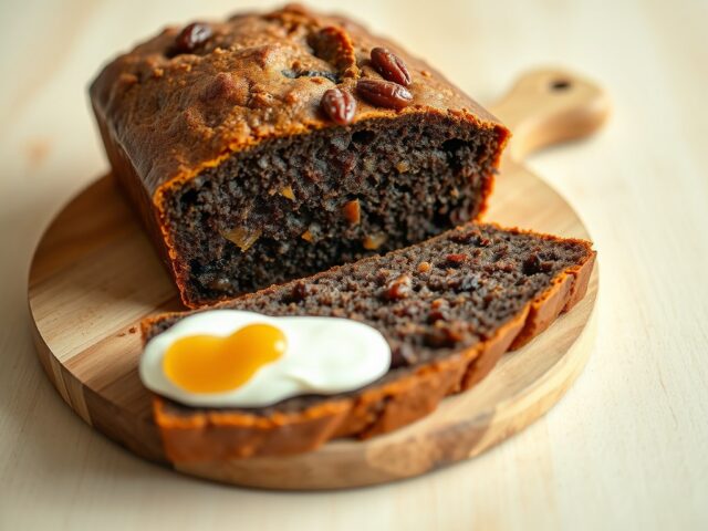 Smeuïge Dadelcake met crème fraîche