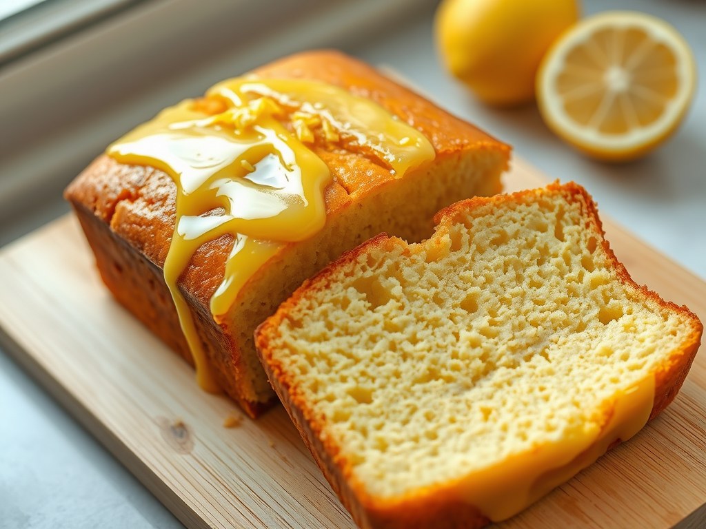 Snelle citroencake, AI-gegenereerde illustratie