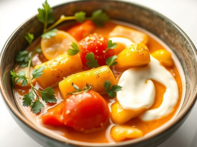 Snelle kippencurry — AI-gegenereerde illustratie
