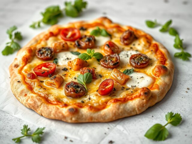 Snelle pizza — AI-gegenereerde illustratie
