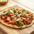 Snelle pizza met gehakt