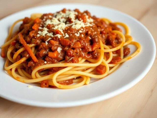 Snelle spaghetti bolognaise