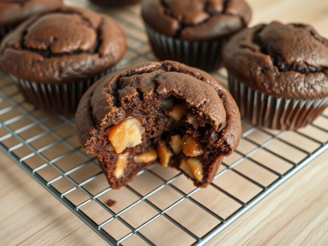 Snikkers muffins