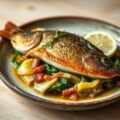 Snoekbaarsfilet met groene kool en spek