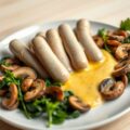 Snoekworstjes in mosterdsaus