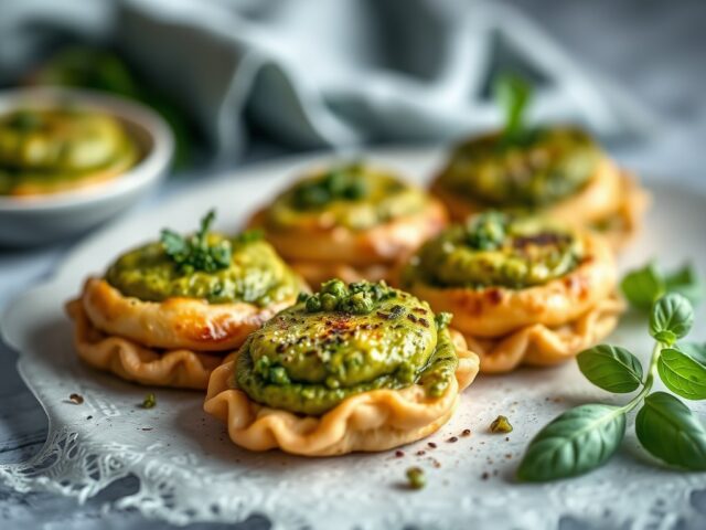 Snoeptomaatjes met pesto
