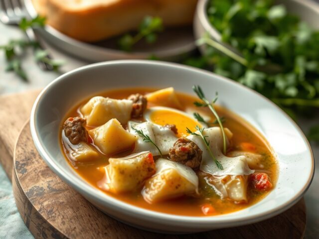 Soep Pavese (zuppa pavese)