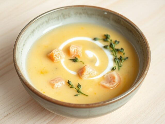 Soep van zalm en zeeaster