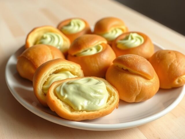 Soesjes met olijvencréme