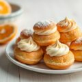 Soesjes met sinaasappelroom