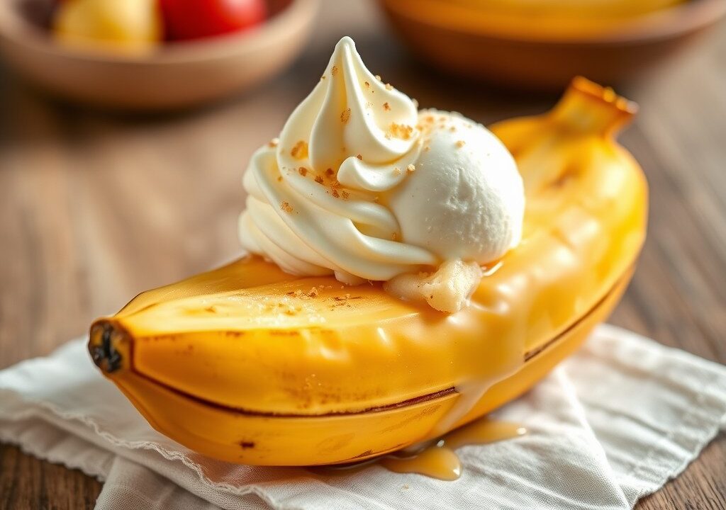 Soja banana, AI-gegenereerde illustratie