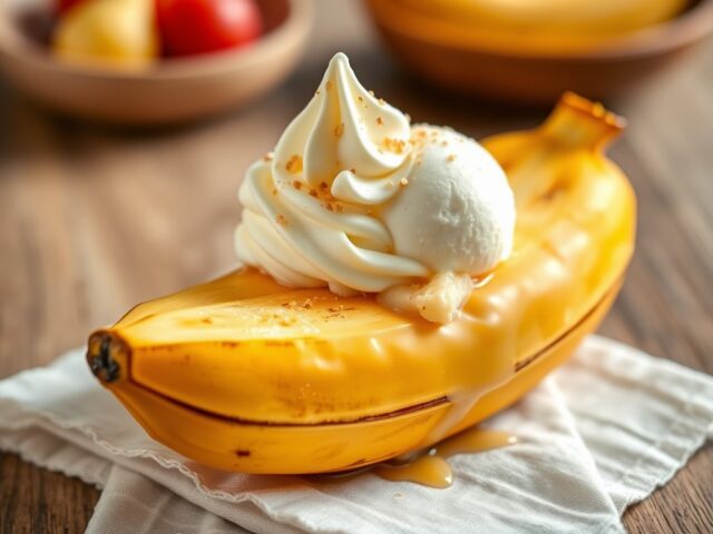 Soja banana — AI-gegenereerde illustratie