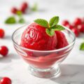 Sorbet van rode bessensap