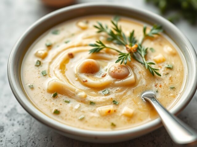Soupe à la Dijonnaise — AI-gegenereerde illustratie