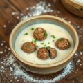 Spaanse gehaktballetjes in amandelsaus