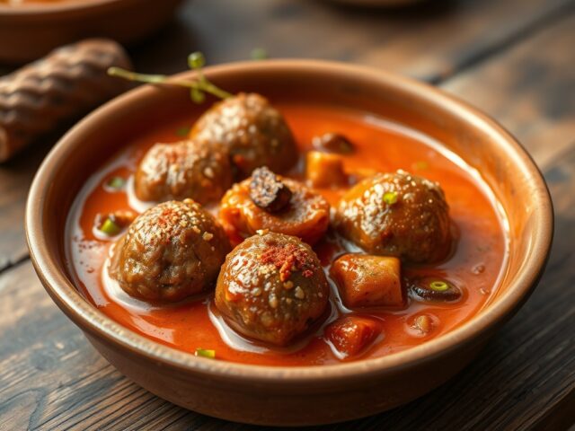 Spaanse gehaktballetjes in tomatensaus