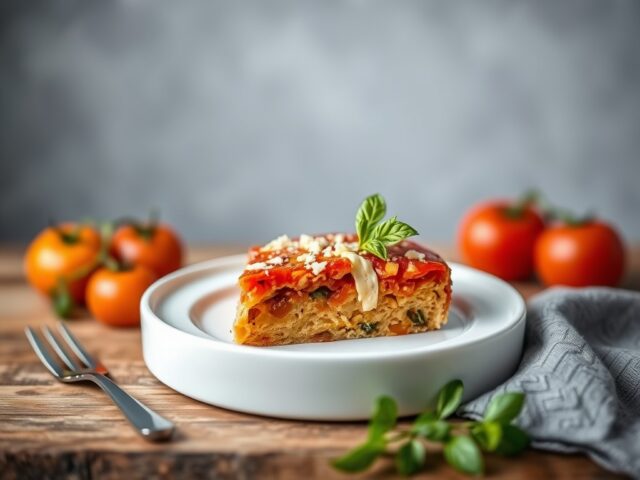 Spaanse Tomatentaart — AI-gegenereerde illustratie