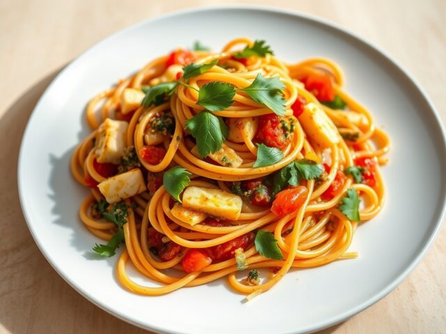 Spaghetti – rucola con salmonara