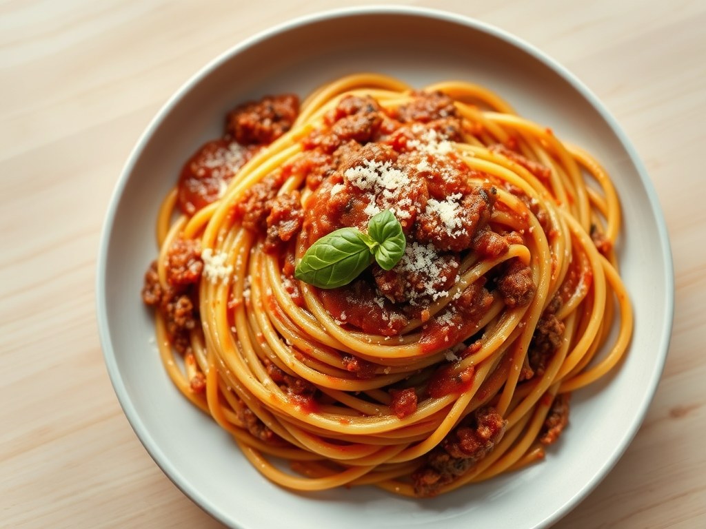 Spaghetti Alla Bolognese 4, AI-gegenereerde illustratie