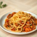 Spaghetti Bolo (vegetarische bolognese-saus)