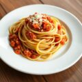 Spaghetti Bolognese (met gehakt van zuivel)