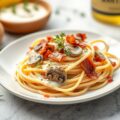 Spaghetti met bacon- roomsaus