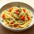 Spaghetti met courgettesaus