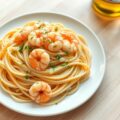 spaghetti met scampies