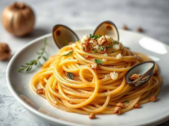 Spaghetti met scheermesschelpen, ( zie opm)