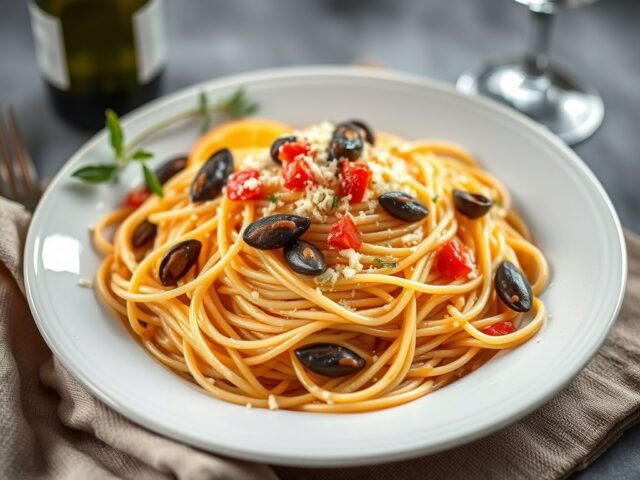 spaghetti met zeevruchten